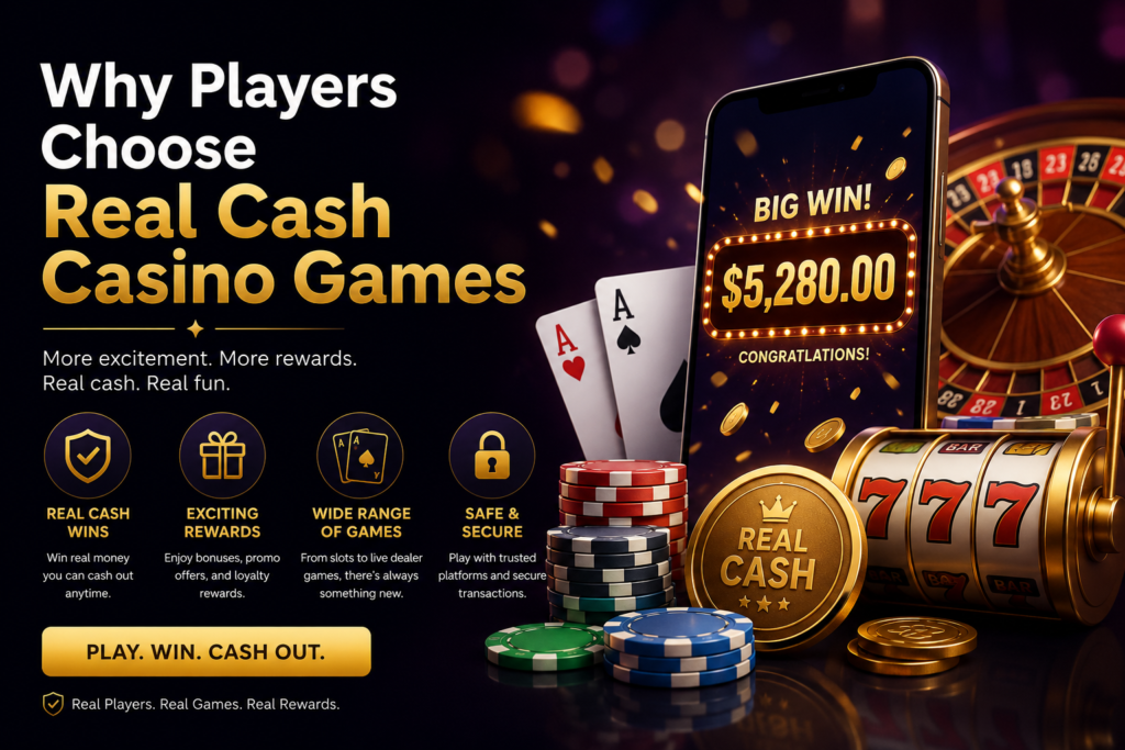 Players Choose Real Cash Casino